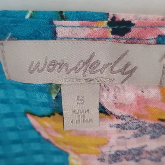 3/35 babydoll Floral Bustier Tank Top Lace up Sz S colorful Romantic - Picture 3 of 12